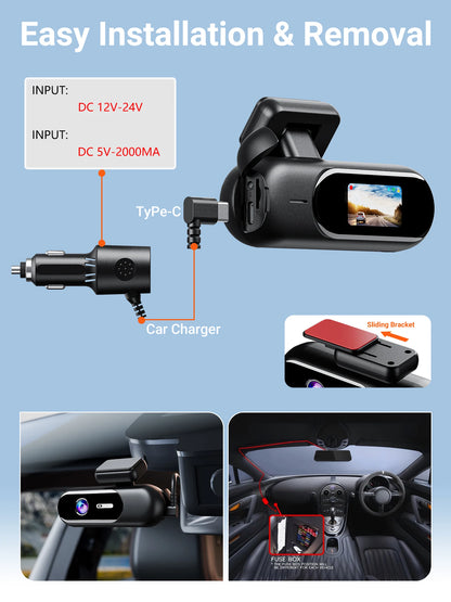Dashcam for cars 4K UHD Recording Car Camera HDR Night Vision Video Recorder Builtin WiFi 24H Parking Monitoring car accessories