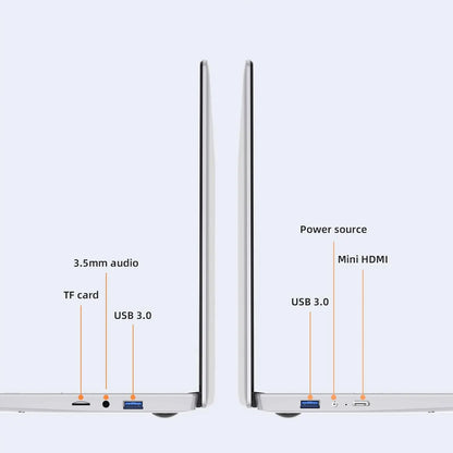 17.3-Inch Display Laptop Intel N5095 8GB 16GB RAM 256GB 512GB SSD windows 1600*900 Notebook Office Study Computer PC
