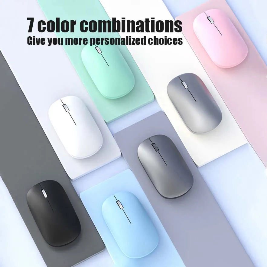 Xiaomi Bluetooth Wireless Mouse Dual Mode DPI Adjustable 2.4G Type-C Rechargeable Silent Ergonomic Morandi Portable Office Mouse