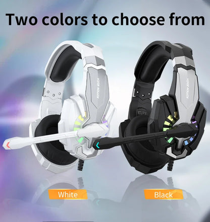 Gaming Headpset Headphone 3.5mm Wired Gaming Headset Earphones Noise Cancelling Stereo Sound With Mic For PC PS4 PS5 Xbox Bass