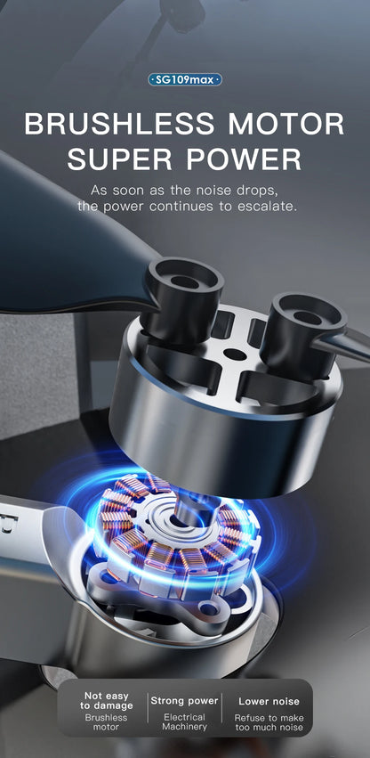 SG109 PRO Max Drone 4k GPS 8K HD Dual Camera Professional Aerial Photography UAV Brushless Motor Quadcopter Toys Aircraft