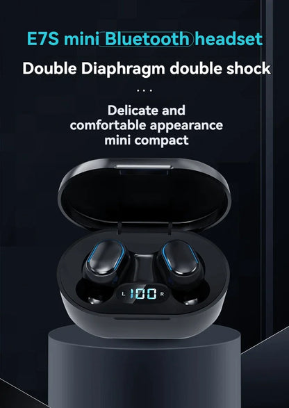E7S Wireless Bluetooth Earphones TWS Headset Noise Cancelling Earphones With Microphone Headphones For iPhone Xiaomi