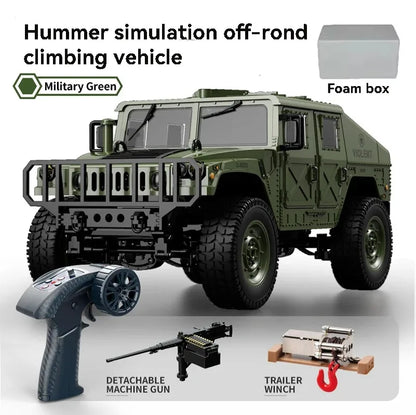 JJRC C8835 RC Car Simulation 4x4 All-terrain 2.4G Remote Control Car Off-road Climbing Electric Truck with LED Light RC Toy Gift