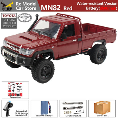 MN MODEL 1/12 4WD Remote Control Diving Off-road Car Climbing Truck All Terrain Vehicle Rock Crawler Wading Pickup Toy for Adult