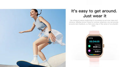 LIGE 2025 Smart Watch For Android IOS Phone 2.01" 3D Curved Screen Bluetooth Call Blood Oxygen Heart Rate Smart Watch Women Men