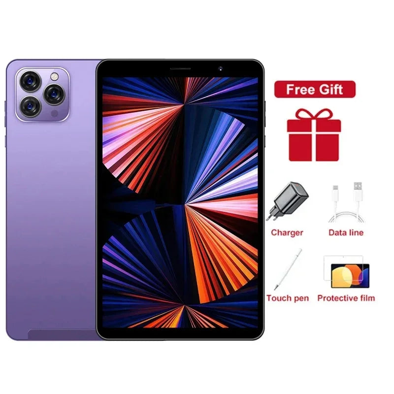 2025 Pad Tab 14 8 inch Android 12 16GB Ram 1TB Rom Dual SIM 10 Core Dimensity 9000 WPS GPS Bluetooth 10000mAh Original Tablet