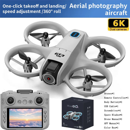 New GT3 RC Drone 8K 5G 2.4G GPS Professional HD Aerial Photography Remote Control Aircraft HD Dual Cameras Quadcopter Toys Gifts