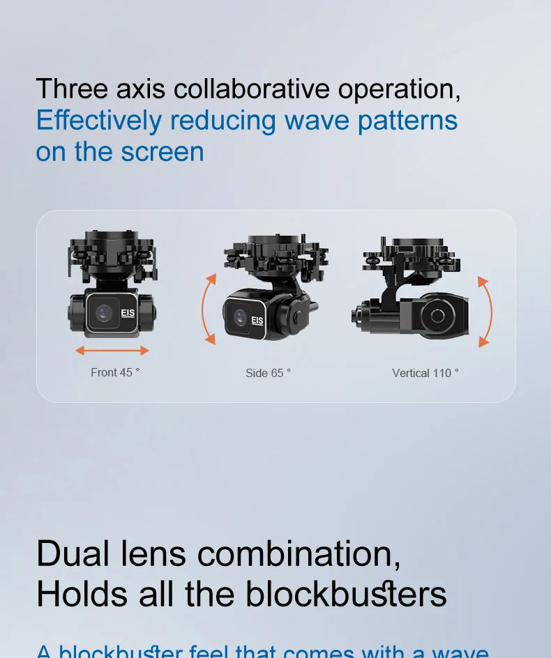 KAITWO Pro GPS Drone HD Camera Aerial Photography FPV 4K 3-axis Anti-shake Gimbal Brushless Obstacle Avoidance Quadcopter Toys ﻿