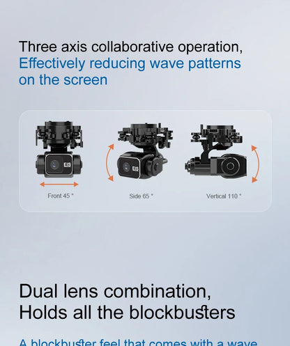 KAITWO Pro GPS Drone HD Camera Aerial Photography FPV 4K 3-axis Anti-shake Gimbal Brushless Obstacle Avoidance Quadcopter Toys ﻿