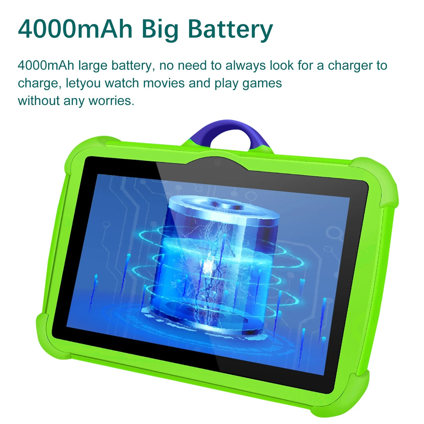 NEW 7 Inch Tablet Android 13 Children Tablet PC for Learning 4GB RAM 64GB ROM Quad Core 4000mAh Wifi 5 1024x800 IPS Kids Tablets