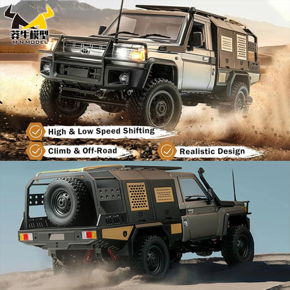 MN MODEL 1/12 4WD Remote Control Diving Off-road Car Climbing Truck All Terrain Vehicle Rock Crawler Wading Pickup Toy for Adult