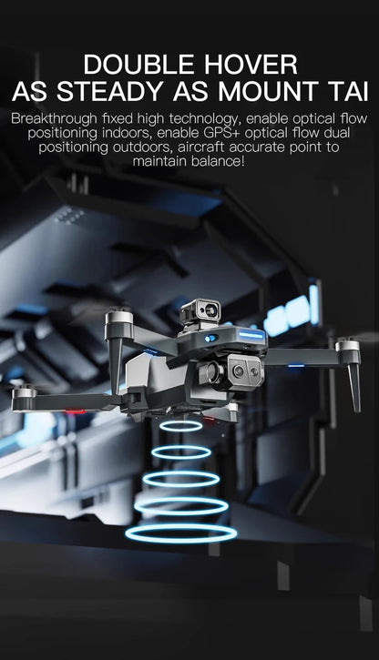 8K HD dual camera GPS drone gimbal 360 ° laser obstacle avoidance brushless quad-axis foldable aircraft