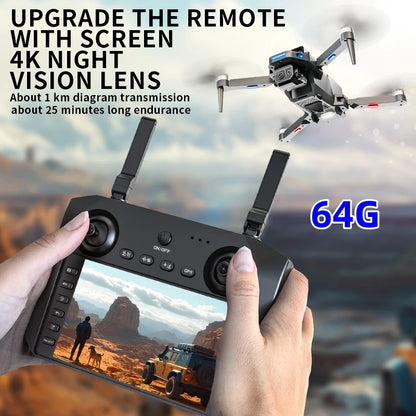 8K HD dual camera GPS drone gimbal 360 ° laser obstacle avoidance brushless quad-axis foldable aircraft