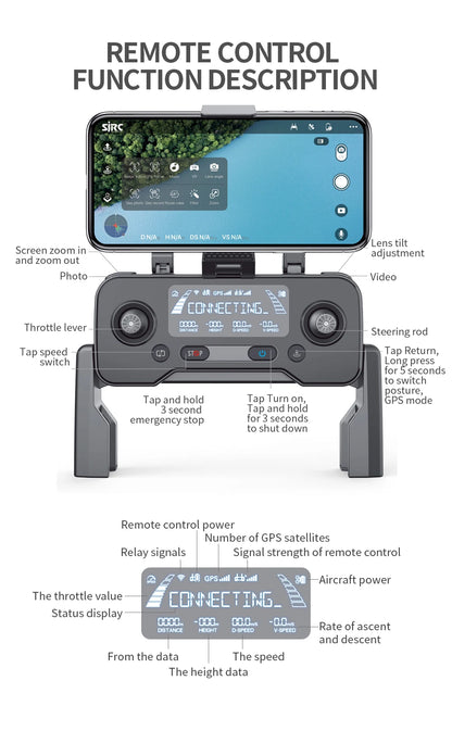 F11 4K Pro Drone Profesional 5G WIFI EIS Cameras Com 2 eixos Anti-Shakes FPV Brushless Quadcopter 3000M 1 battery RC Drones Toys