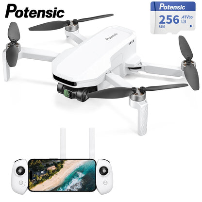 Potensic 2024 ATOM LT Single Axis Gimbal 2.5K Camera EIS GPS Drones Professional Under 249g Max 4-KM for Adults and Beginners