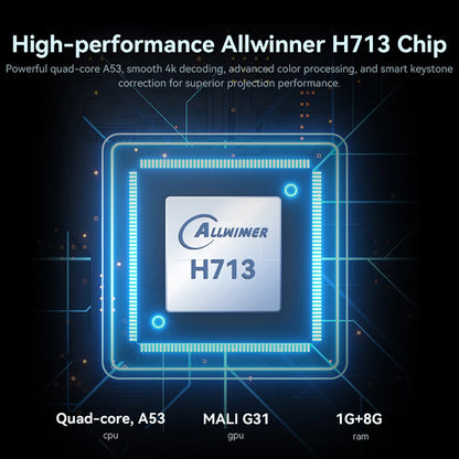 PROGAGA PG310 Mini Projector 4K Android 300Ansi BT5.4 Projetor For Movie PG310 Smart Home Theater Outdoor Video Portable Beamer