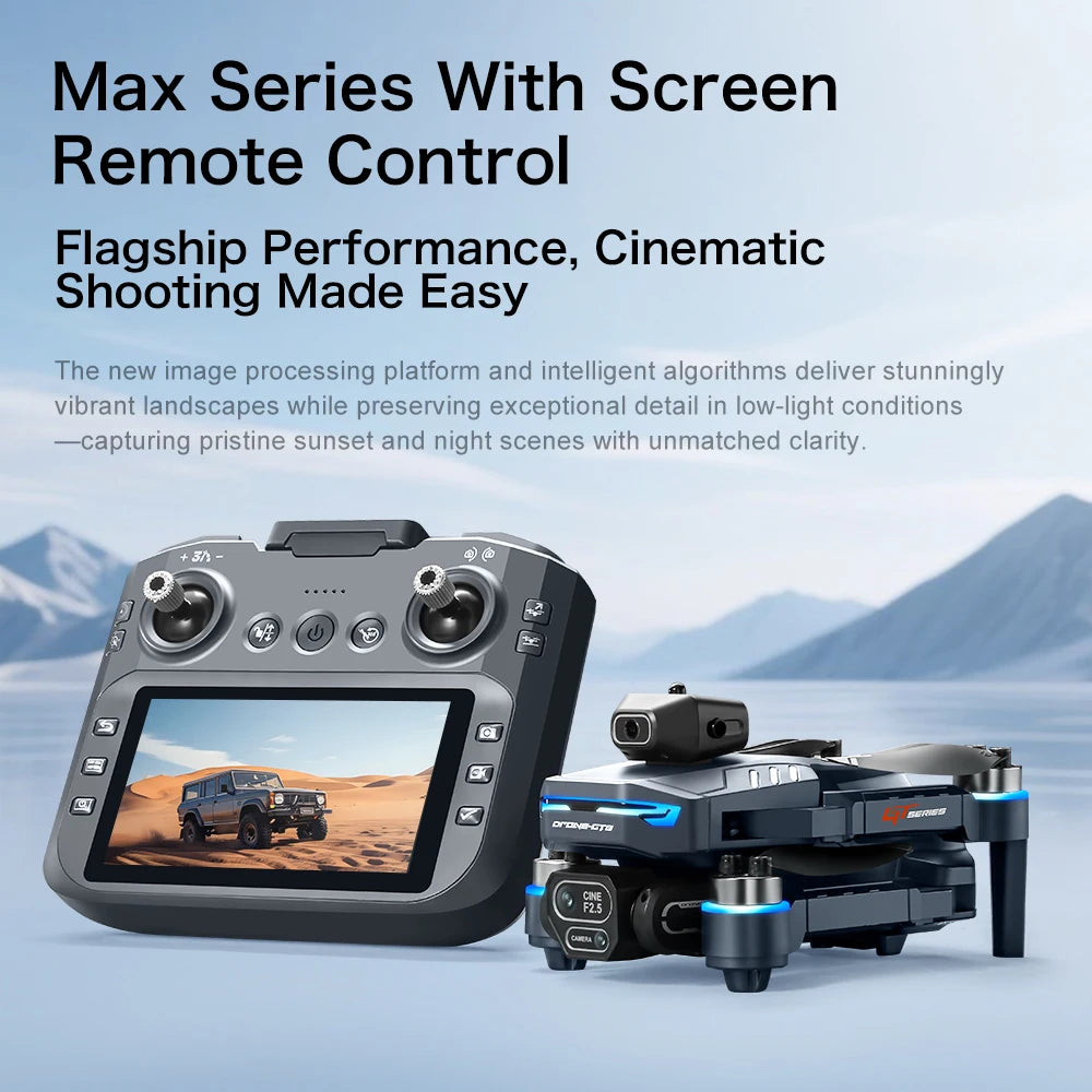 GT8MAX Drone Professinal RC 8K HD Cameras WIFI FPV Height Hold Gesture Photography Foldable Quadcopter Screen Remote Control Gif