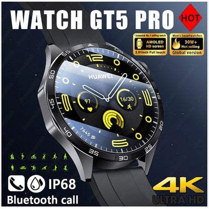For Huawei Watch GT5 PRO  Bluetooth Call Smart Watch Men Outdoor GPS Fitness Health Monitoring Watch 2025 New Smartwatch