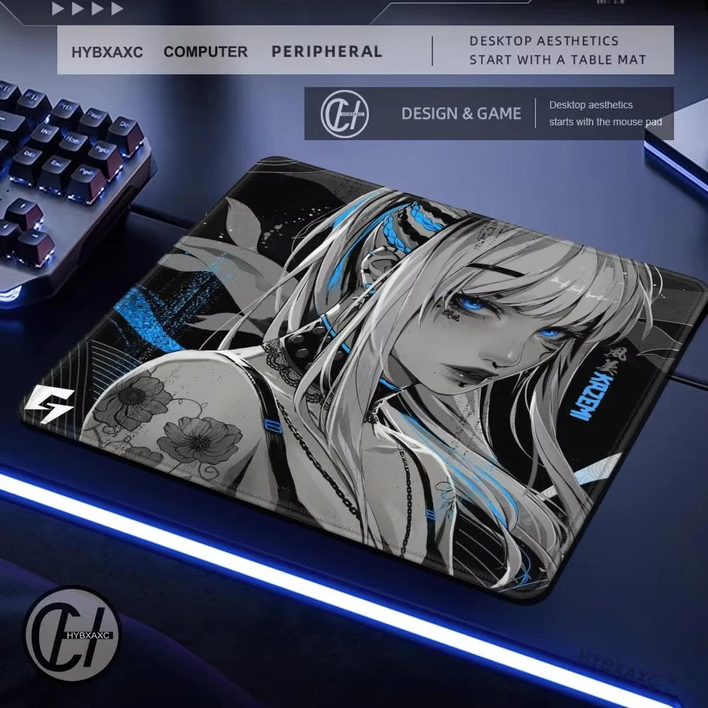 Large Gaming Mouse Pad Customizable Pattern Upgraded Smooth FPS Esports Office Gaming Desk Mat Gaming Accessories Rubber Mats