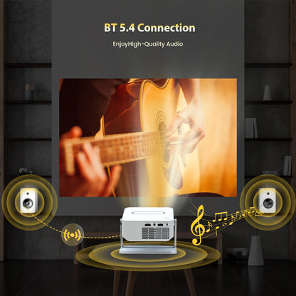 Digital Projector Android With Holder HD Video Smart Projector Outdoor with HDMI USB Wireless Connection for Home Cinema Out