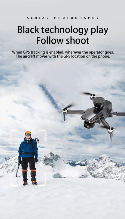 jjrc M105 3-axis Gimbal Screen Control relay version 4.5inch Remote Control Folding GPS Drone Brushless Obstacle Avoidance 8K HD