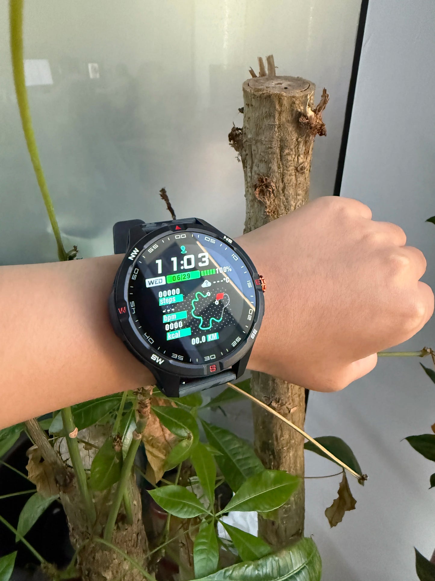 GPS Outdoor 1000mAh Battery Smartwatches Men 100+ Sports Mode Compass Heart Rate 3ATM Waterproof Bluetooth Call Smart Watch