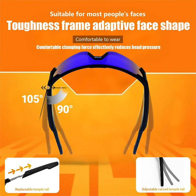 2025 Smart Glasses Cycling Sunglasses For Men Cycl Glasses Mountain Bicycle Goggles Women Outdoor Sports Running UV400 Eyewear