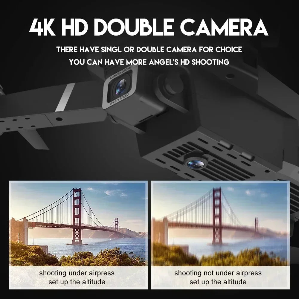 2025 E88 Professional Wide Angle RC Dron HD 4K Camera Mode Foldable Helicopter Aircraft Quadcopter Drone Kid Gift Toys ﻿
