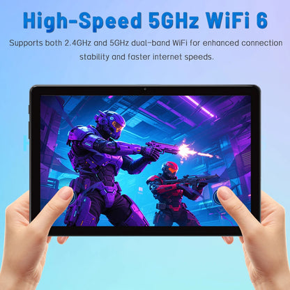 Tablet 10.1 Inch, 2025 Android 15 Tablets, 12GB+128GB, 1TB Expand, Widevine L1 Compatible Octa-Core Tablet with 6000mAh Battery