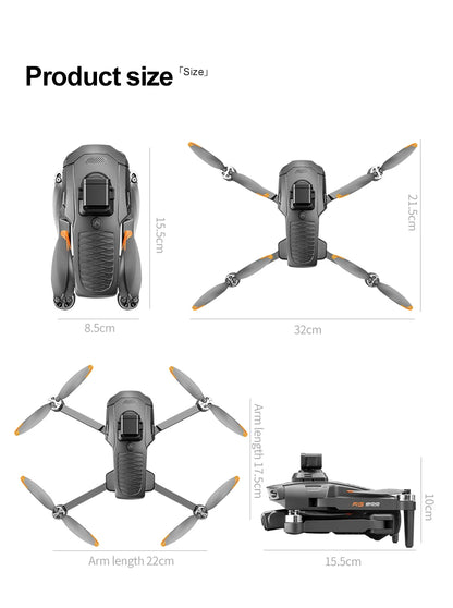 RG800 MAX GPS Drone 8K Professional HD Dual Camera With Screen 5G 360°Obstacle Avoidance Brushless Foldable Quadcopter Drone