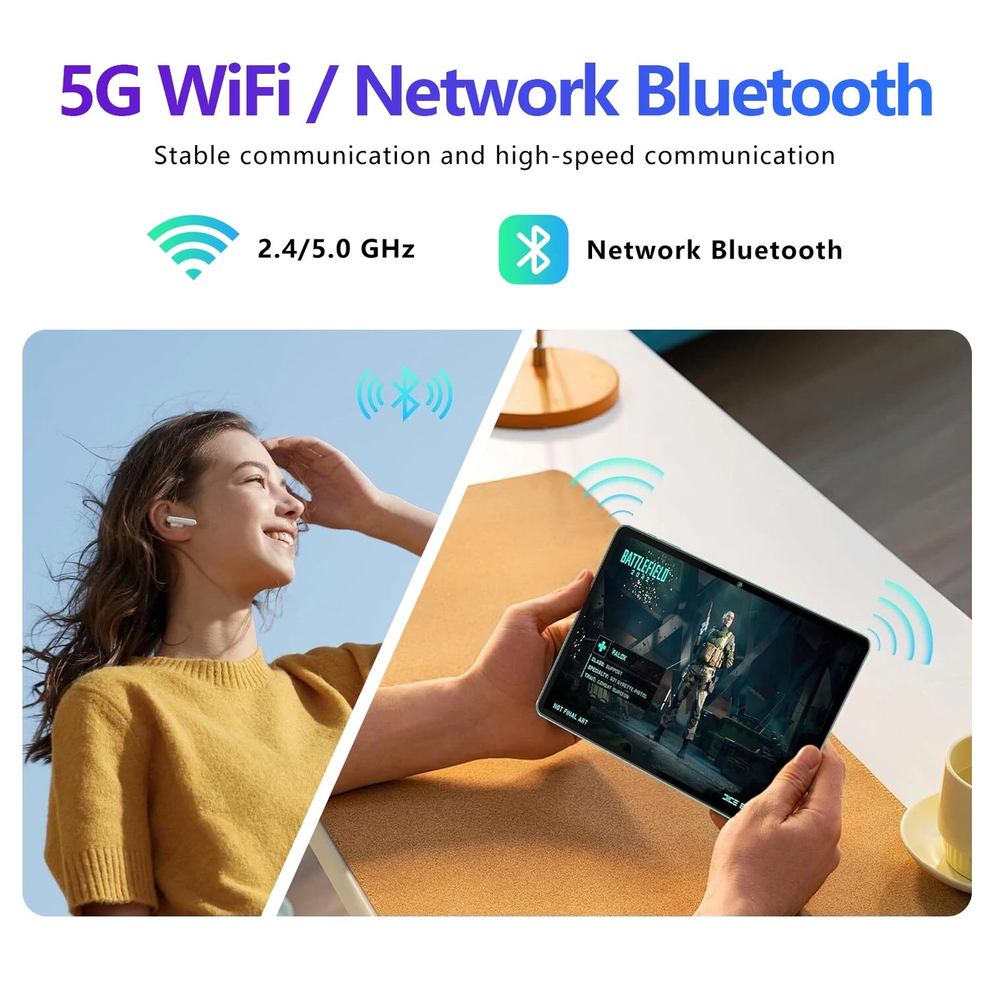 Best-selling tablet Android 15 2024 eight-core dual camera 5G Wifi memory 16GB 512GB battery 12000 mAh smart tablet