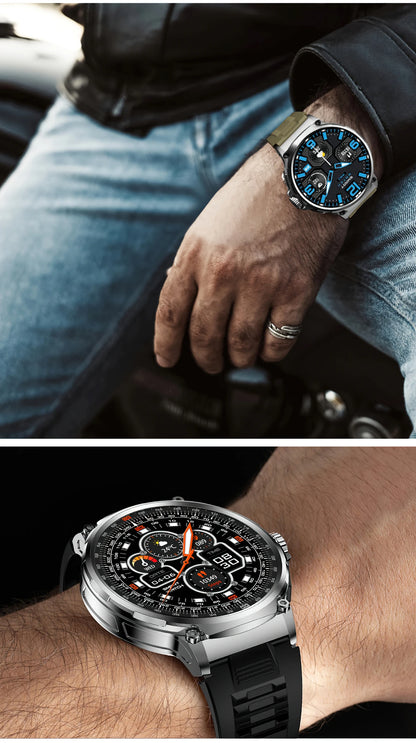 LIGE 1.85 Inch Smart Watch Men 710mAh Battery Long Standby Bluetooth Call Smartwatch New Fitness Watch Sport Tracker Andriod IOS