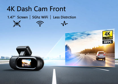 Dashcam for cars 4K UHD Recording Car Camera HDR Night Vision Video Recorder Builtin WiFi 24H Parking Monitoring car accessories