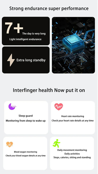 Xiaomi Smart-Ring Bluetooth Health Monitoring Blood Oxygen Sleep Heart Rate Multi-sport Modes Waterproof IP68&5ATM Men Women New