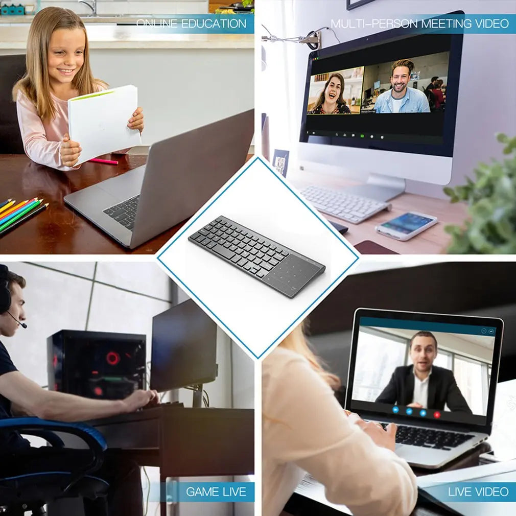 Portable Thin Numeric Keyboard 2.4Ghz Wireless  Keypad With Number Touchpad For Tablet Desktop Laptop PC Dropshipping