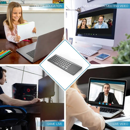 Portable Thin Numeric Keyboard 2.4Ghz Wireless  Keypad With Number Touchpad For Tablet Desktop Laptop PC Dropshipping