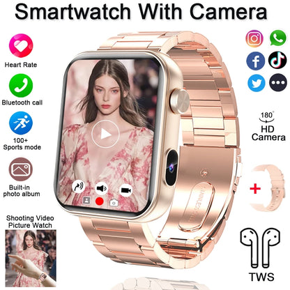 2025 New Smartwatch with Camera 32Mb+512MB Memory Recording Video Multifunctional Watch Men's Sports Smart Watch Women's