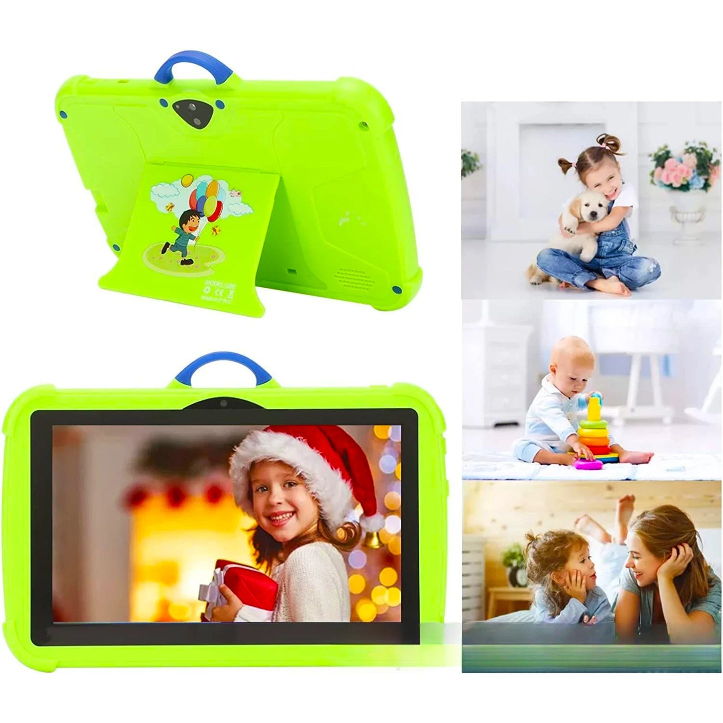 NEW 7 Inch Tablet Android 13 Children Tablet PC for Learning 4GB RAM 64GB ROM Quad Core 4000mAh Wifi 5 1024x800 IPS Kids Tablets