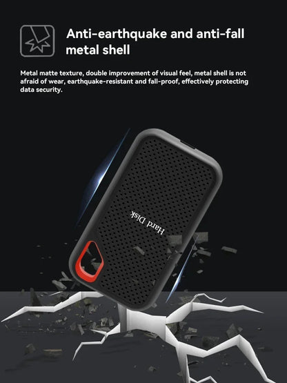 Lenovo Hard Disk Mobile SSD E60 1TB 2TB 256TB USB 3.1 HD External Hard for Laptop PS5 Mobile Hard Disk HDD Storage