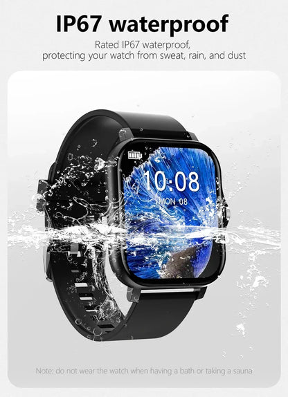 2025 Smart Watch 1.83'' Touch Screen - Bluetooth Calls, Heart Rate/Sleep Monitor, 50 Sports Modes, Waterproof