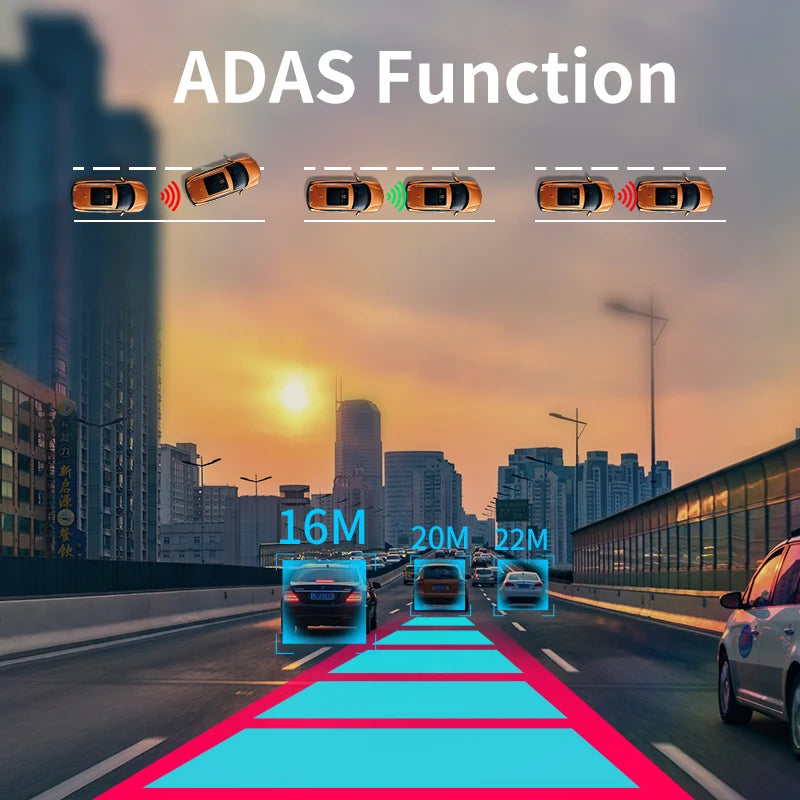 Dash Cam 3Inch 4G Android10.0  GPS Navigation ADAS Car Dvr Camera Full HD 1080P Car Video Recorder DVR WiFi BT