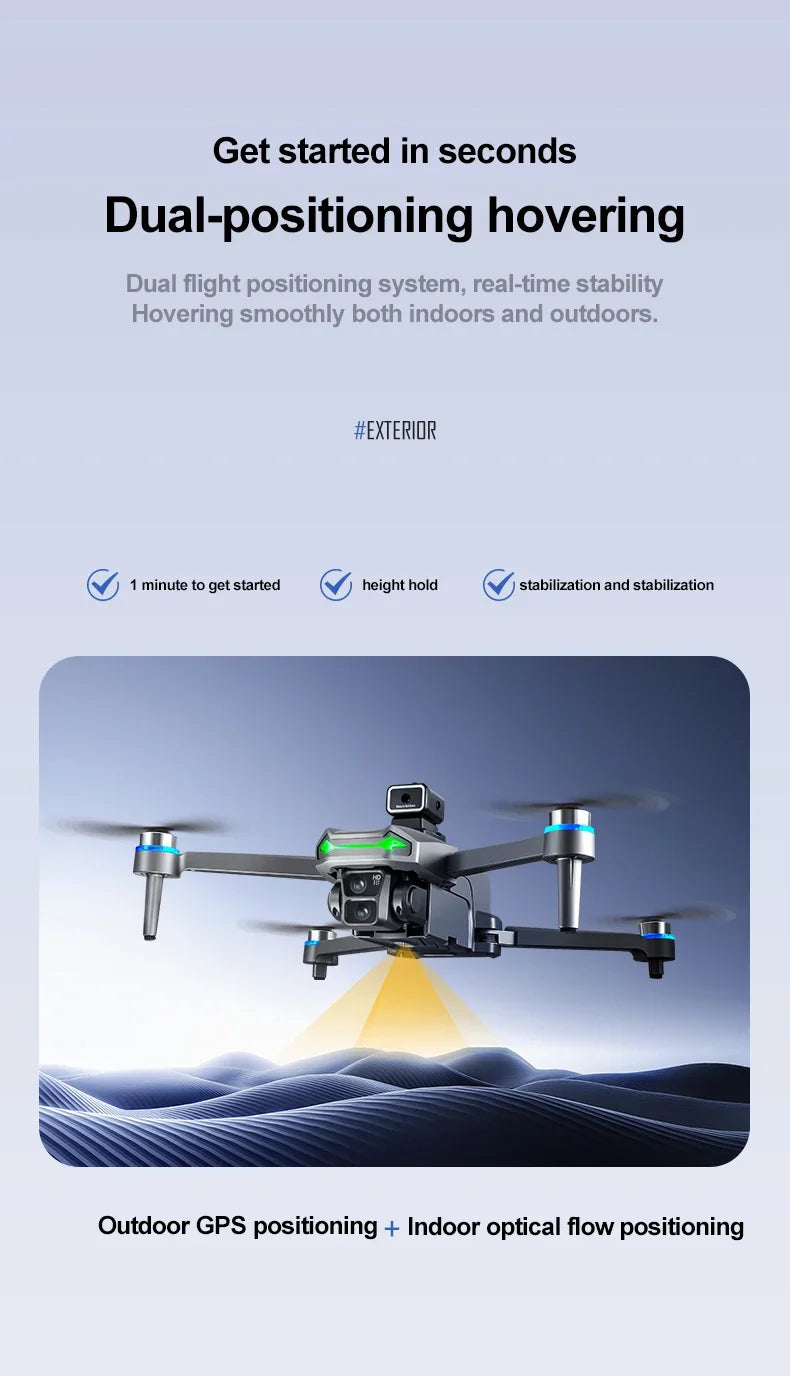 SHOU601PROMAX With Screen GPS Drone Aerial 8K HD Professional Quadcopter Obstacle Avoidance Brushless Remote Control Aircraft
