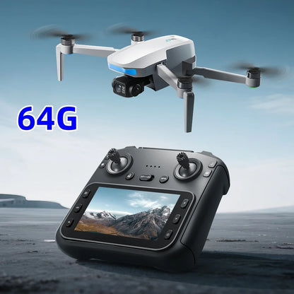 Mini Drone Professional 3-Axis Gimbal 5G WIFI GPS 8K Camera RC Drone with Screen Digital Relay Image Transmission Aerial UAV