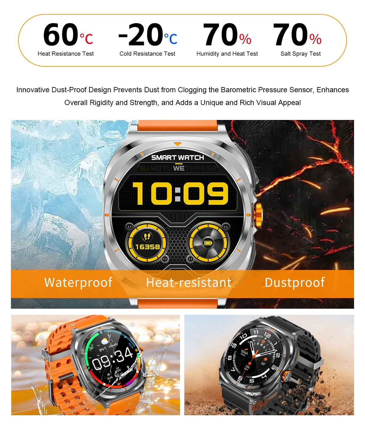 2025 New Smart Watch With 2 in 1 TWS Wireless Headset Bluetooth Call 1.53" AMOLED Screen 400mAh IP67 Waterproof Sport Smartwatch