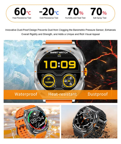 2025 New Smart Watch With 2 in 1 TWS Wireless Headset Bluetooth Call 1.53" AMOLED Screen 400mAh IP67 Waterproof Sport Smartwatch