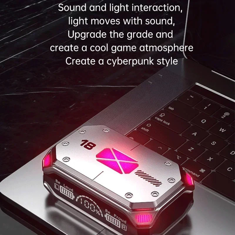 M41 Bluetooth Earphones Wireless Headphones Smart Touch Wireless Headset LED Display Stereo Sound Earbuds for Smartphones