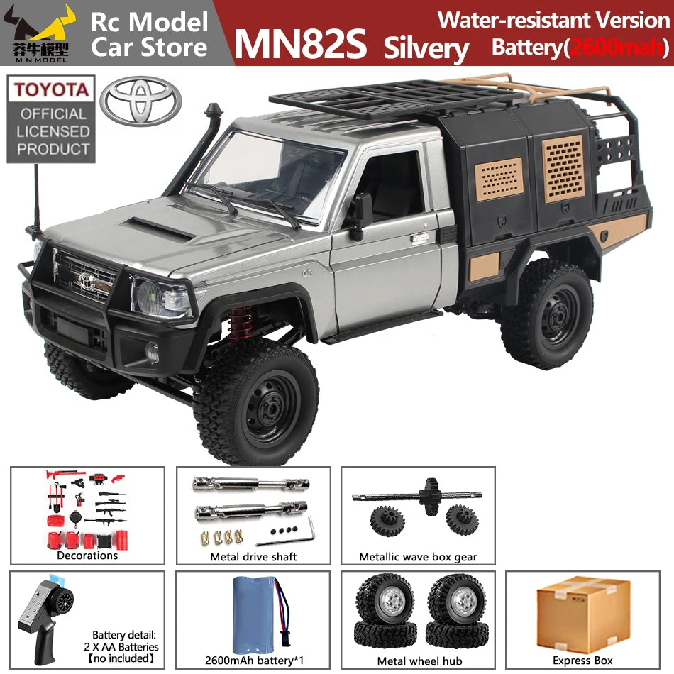 MN MODEL 1/12 4WD Remote Control Diving Off-road Car Climbing Truck All Terrain Vehicle Rock Crawler Wading Pickup Toy for Adult