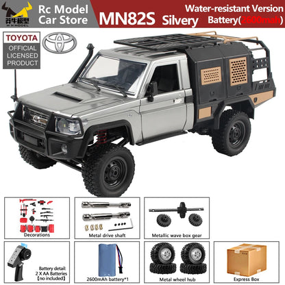 MN MODEL 1/12 4WD Remote Control Diving Off-road Car Climbing Truck All Terrain Vehicle Rock Crawler Wading Pickup Toy for Adult