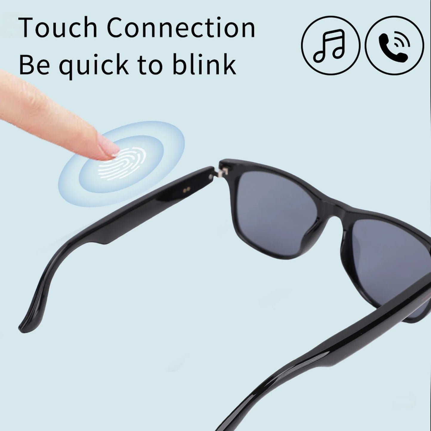Smart Glasses Music Sunglasses Smart Sunglasses IP65 Water Proof Bluetooth 5.4 Sunglasses Noise Cancelling Built in Mic Speaker