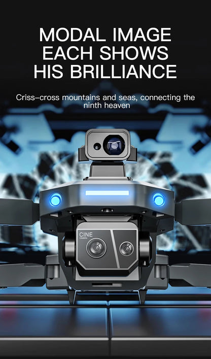 8K HD dual camera GPS drone gimbal 360 ° laser obstacle avoidance brushless quad-axis foldable aircraft